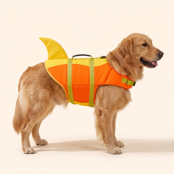 Shark Fin Dog Life Jacket – Adjustable Swim Vest