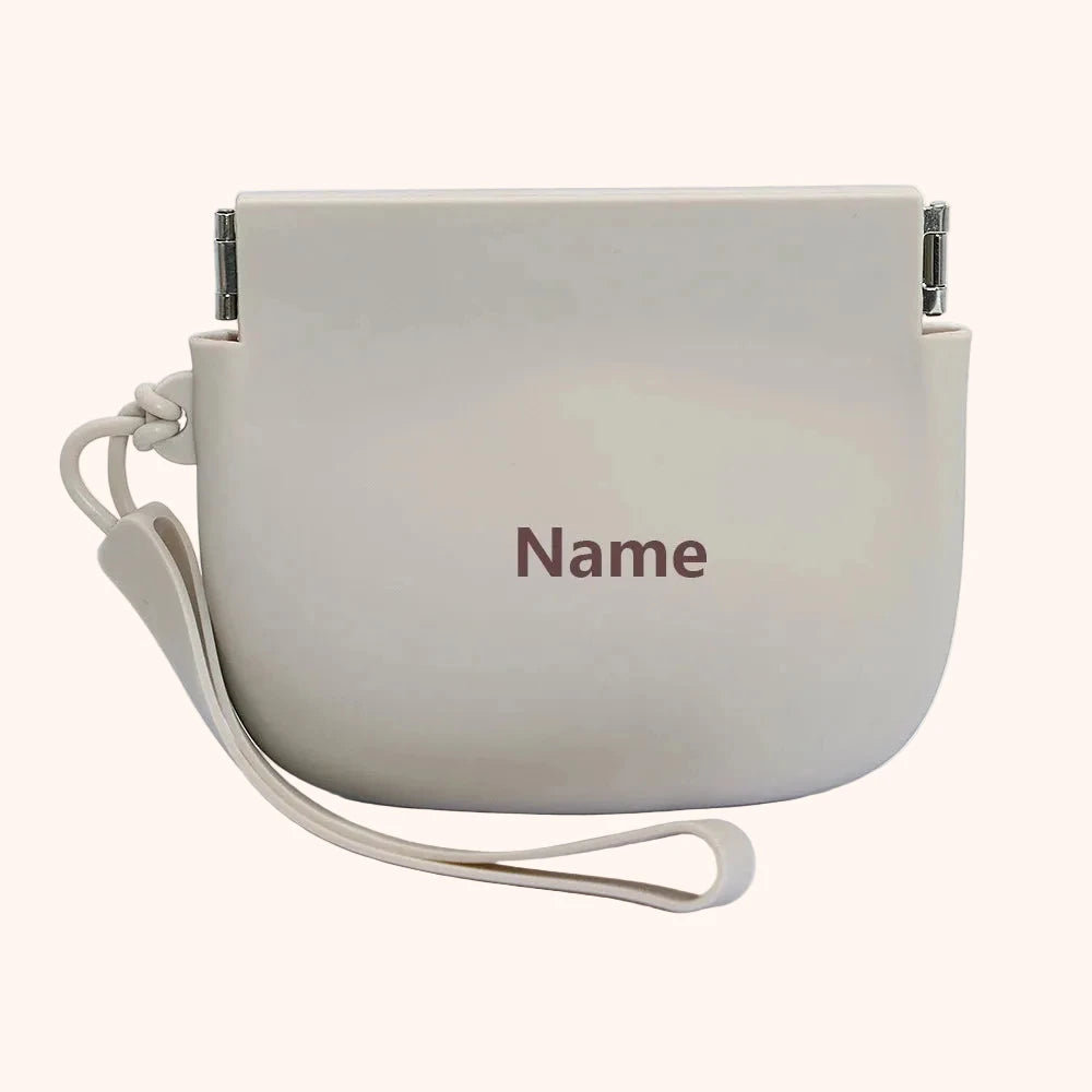 Personalized Silicone Dog Treat Bag – Gray