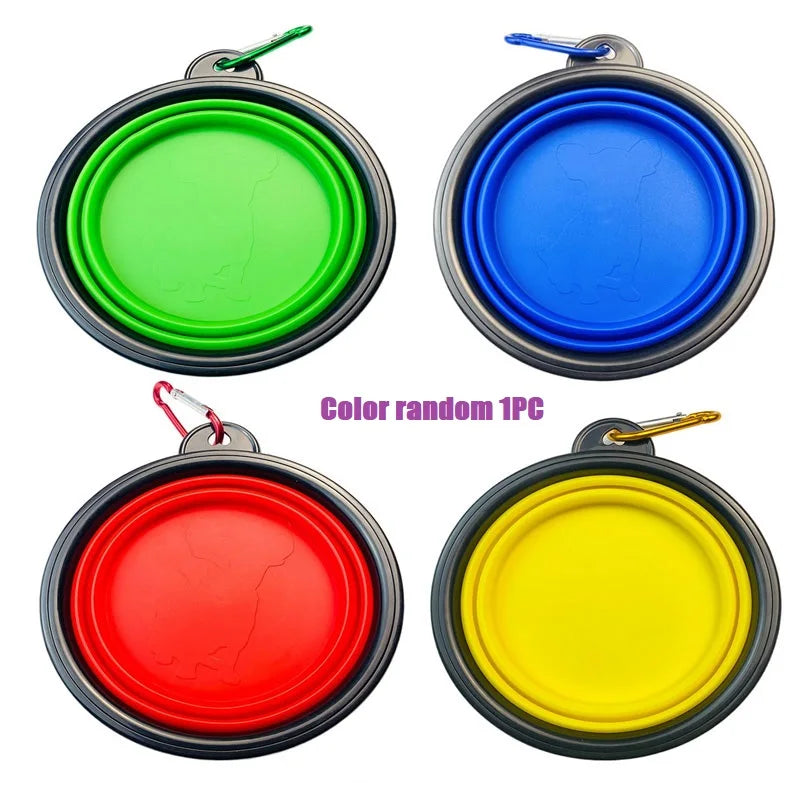 Collapsible Silicone Dog Bowl – Clip-On Travel Bowl for Hikes