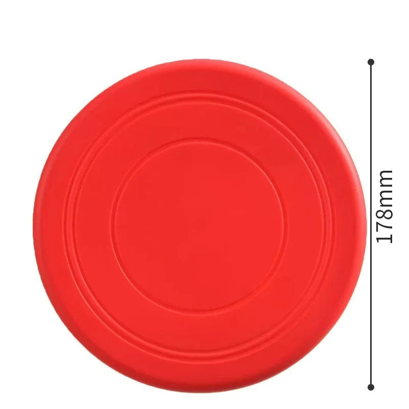 Silicone Flying Disc Dog Toy — Soft Chew-Resistant Flyer for Fetch