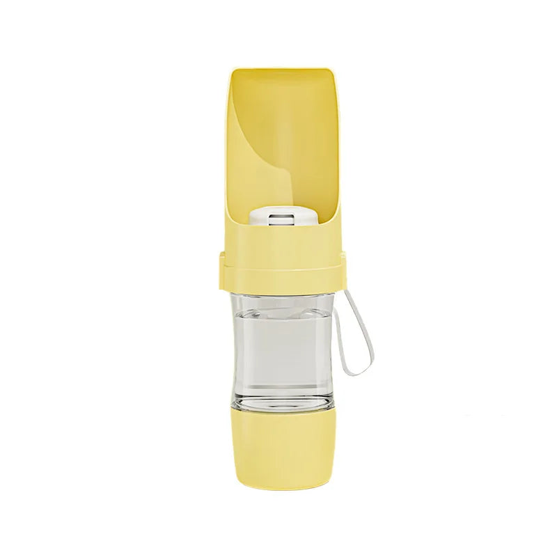 Foldable 2-in-1 Pet Travel Bottle – Water & Food in One Cup