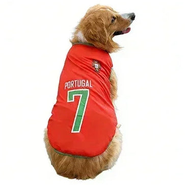 World Cup Pet Jersey — Breathable Mesh National-Team Soccer Shirt for Cats & Dogs