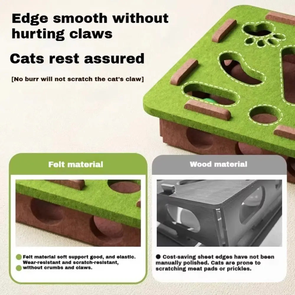 Felt puzzle box cat toy — photo 8