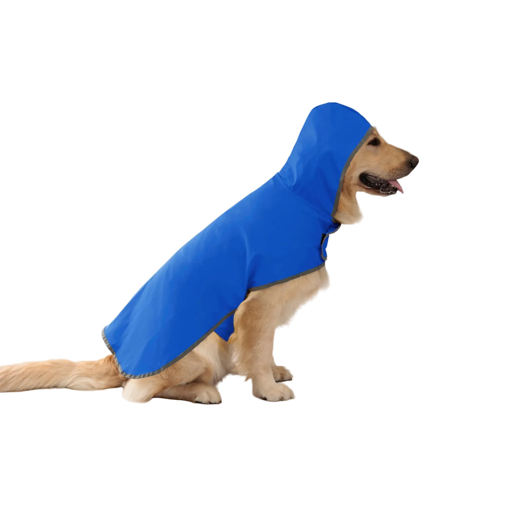 Double-Layer Dog Raincoat — Reversible Two-Way Waterproof Rain Jacket