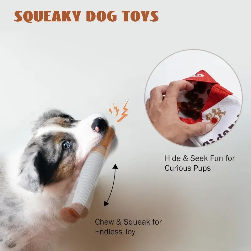 Cigar plush squeaky dog toy — photo 5