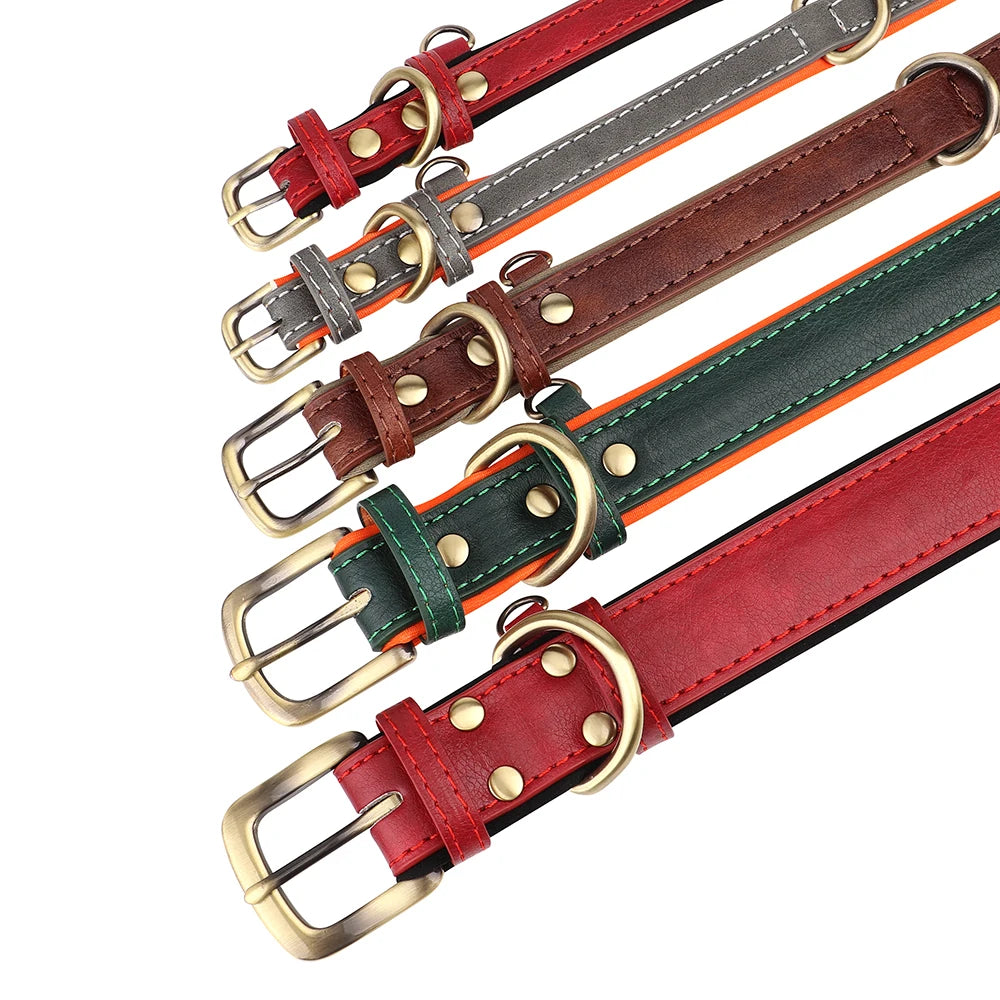 Personalized Leather Dog Collar – Free Custom Engraving