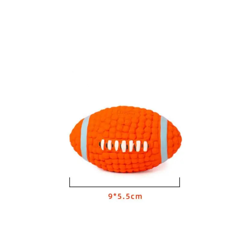 Squeaky Dog Ball — Bite-Resistant Fetch & Teeth-Cleaning Play Ball