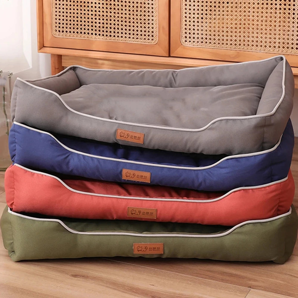 Square Dog Bed Mattress – Waterproof Bite-Resistant Pet Sofa