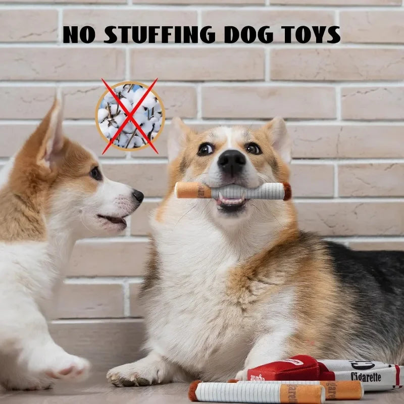 Cigar plush squeaky dog toy — photo 8