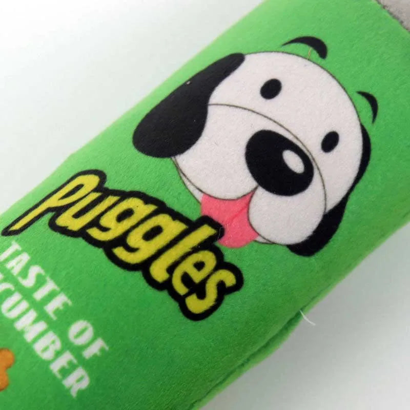 Squeaky cartoon plush dog toy — photo 3