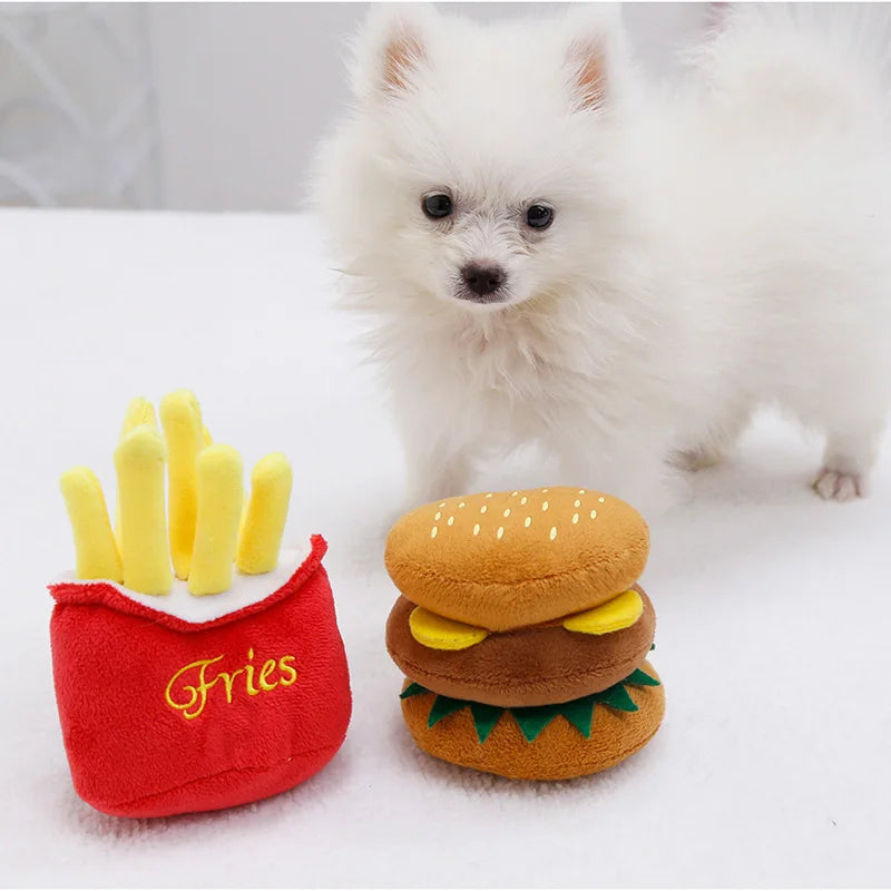 Fast food squeaky plush dog toy — photo 8