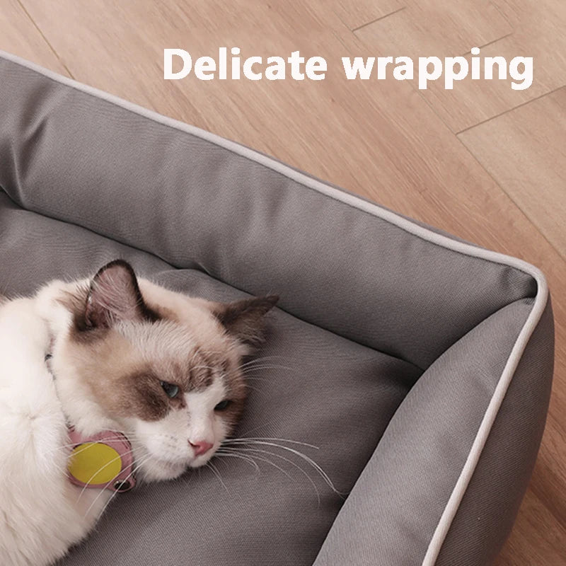 Square Dog Bed Mattress – Waterproof Bite-Resistant Pet Sofa