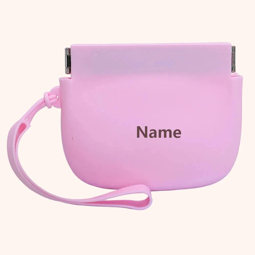 Personalized Silicone Dog Treat Bag – Pink