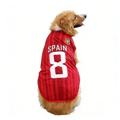 World Cup Pet Jersey — Breathable Mesh National-Team Soccer Shirt for Cats & Dogs