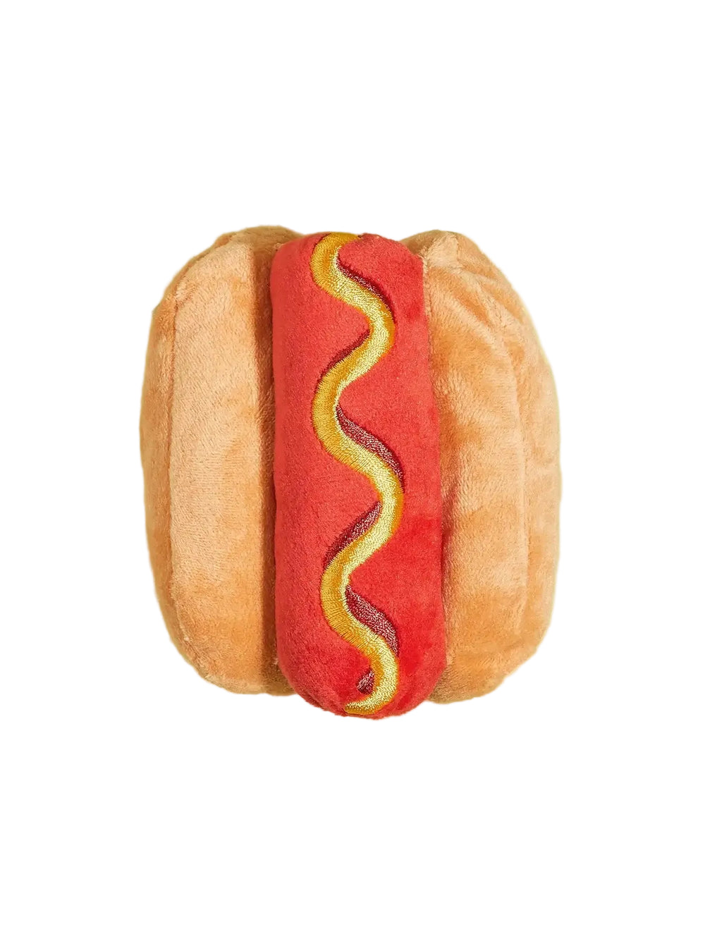 Hot Dog Plush Squeaky Toy — Funny Teeth-Grinding Chew for Dogs
