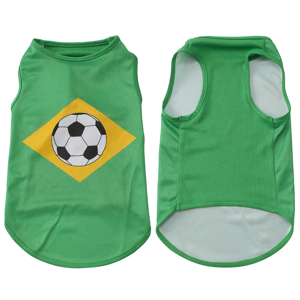 Dog Football Jersey — National Flag Soccer Shirt for Dogs & Cats
