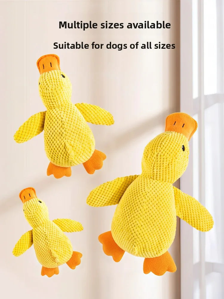 Calming duck squeaky plush dog toy — photo 12