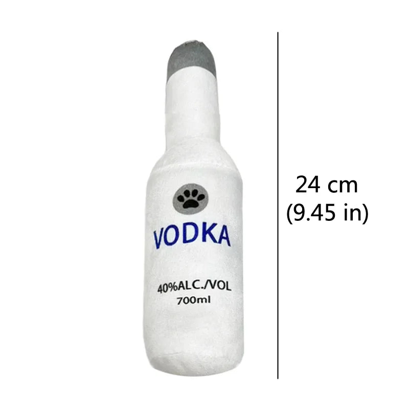 Bottle plush squeaky dog toy — photo 11