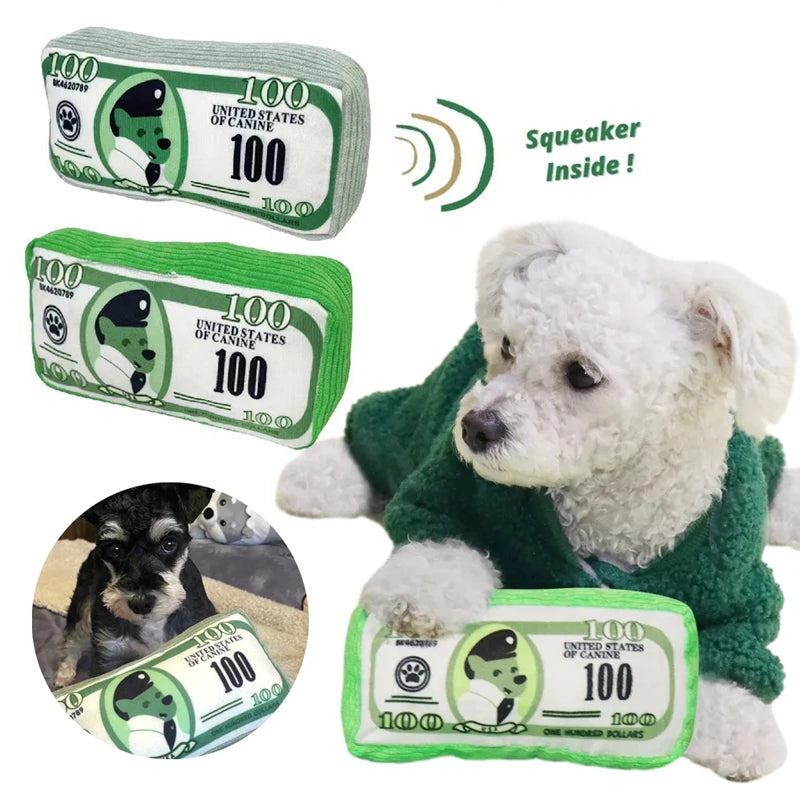 Money roll plush dog toy — photo 7