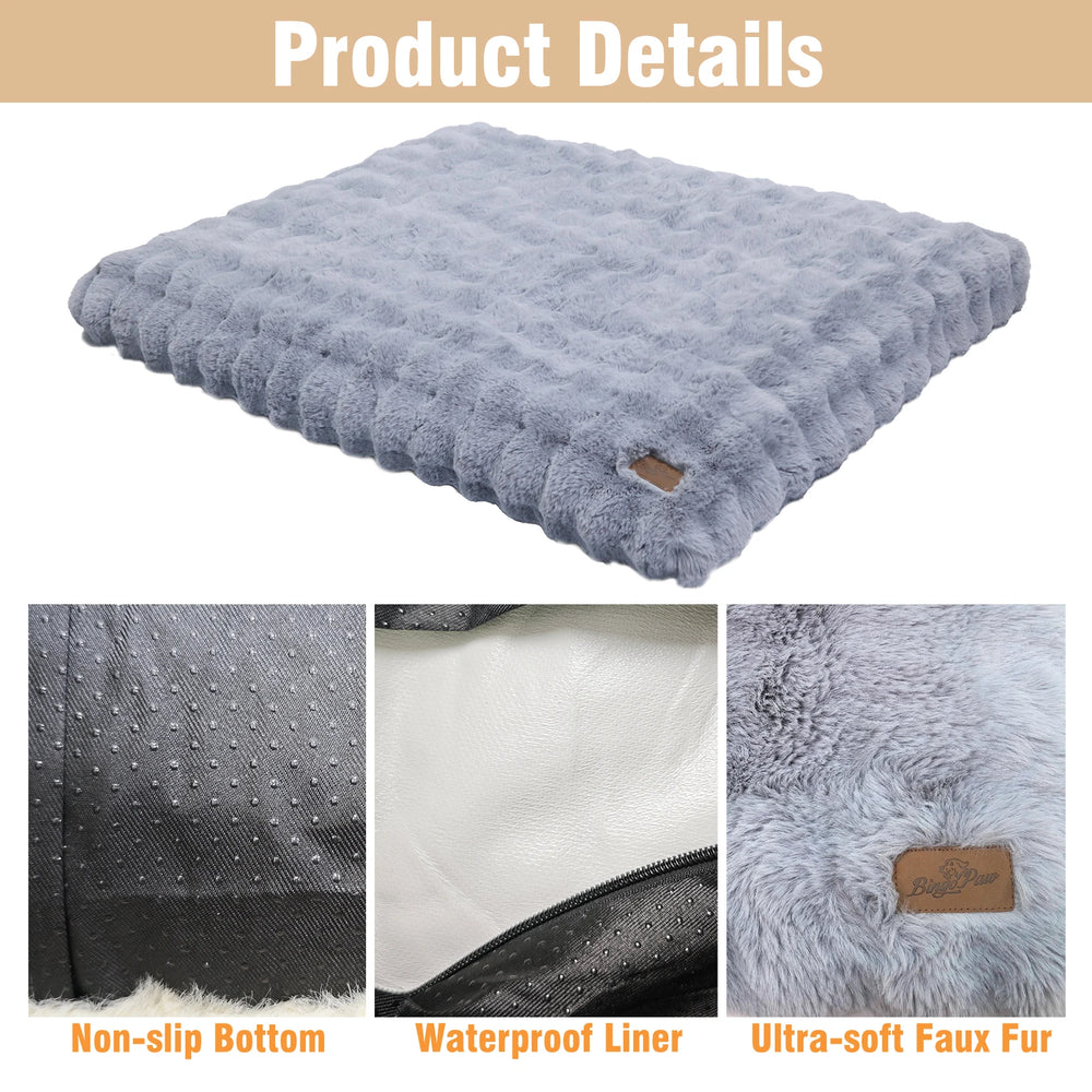 Ultra-Plush Crate Mattress – Washable Cushion Pad for Dog Crates