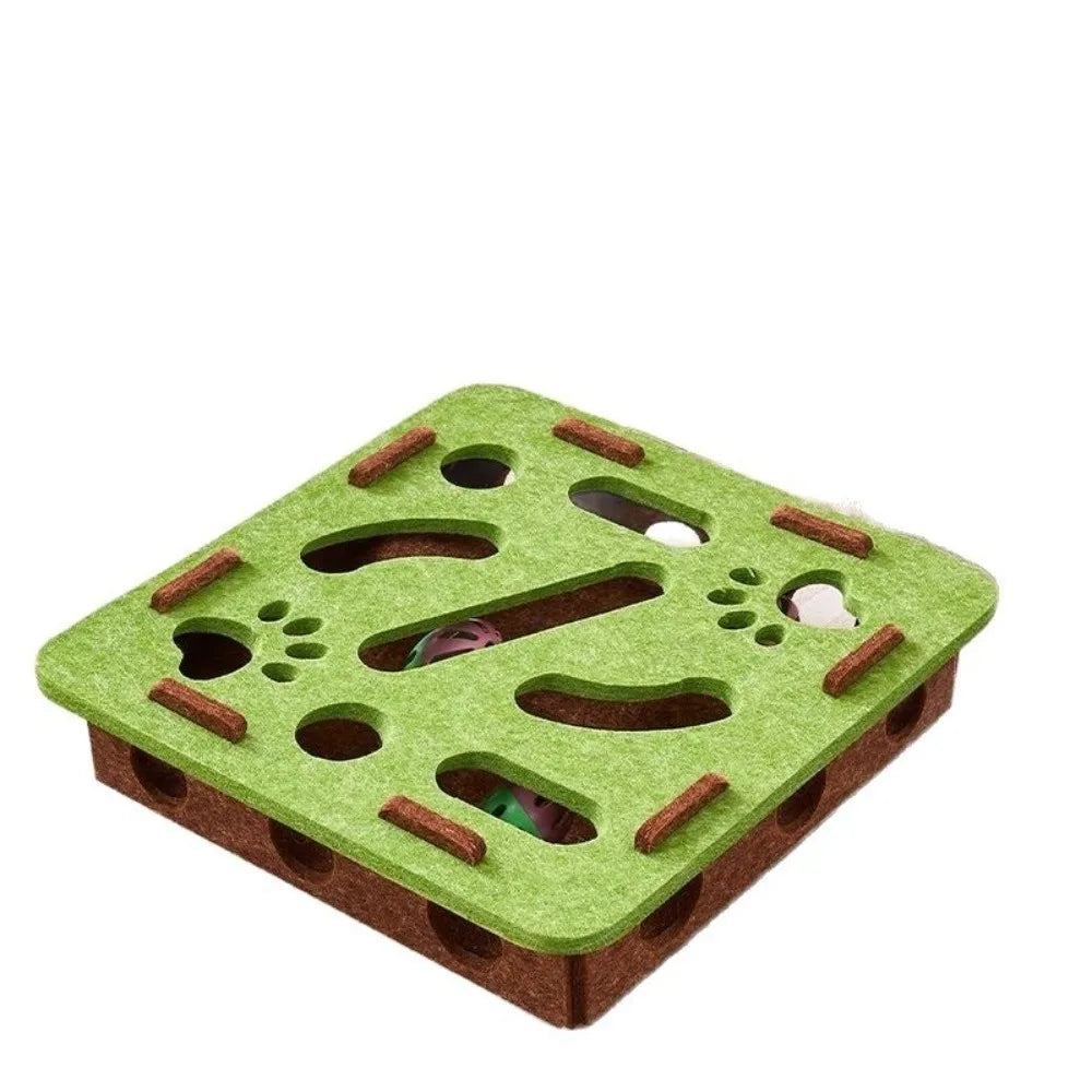 Felt puzzle box cat toy — photo 10