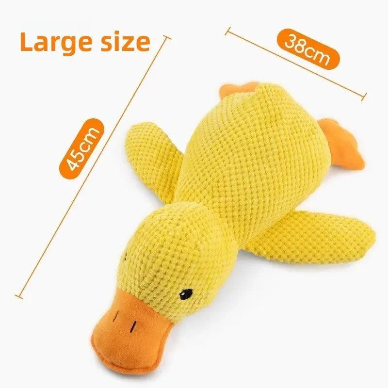 Calming duck squeaky plush dog toy — photo 16