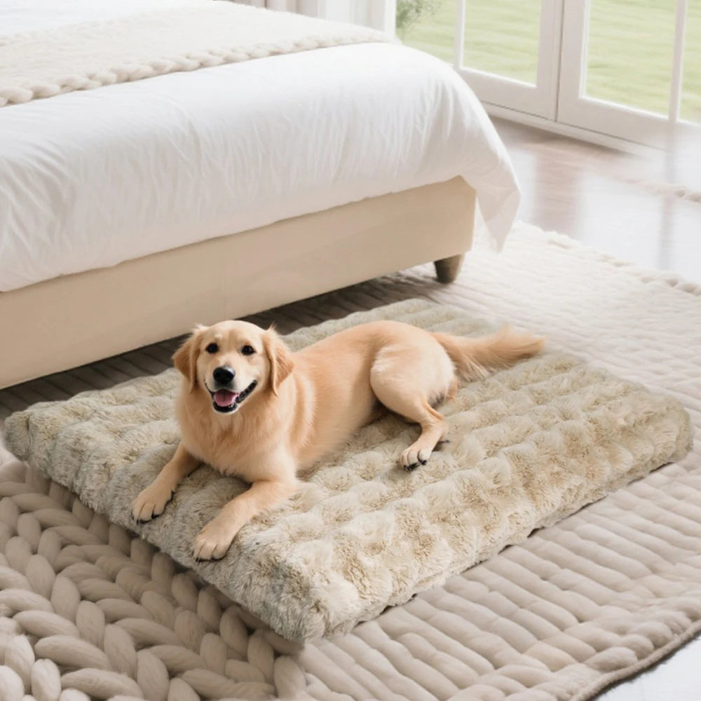 Ultra-Plush Crate Mattress – Washable Cushion Pad for Dog Crates