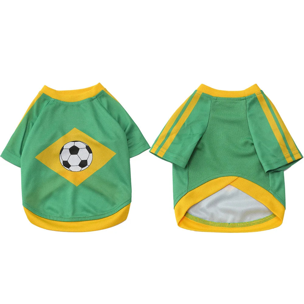 2026 World Cup Dog Jersey — Multi-Country Team Soccer Shirt (Breathable Mesh)