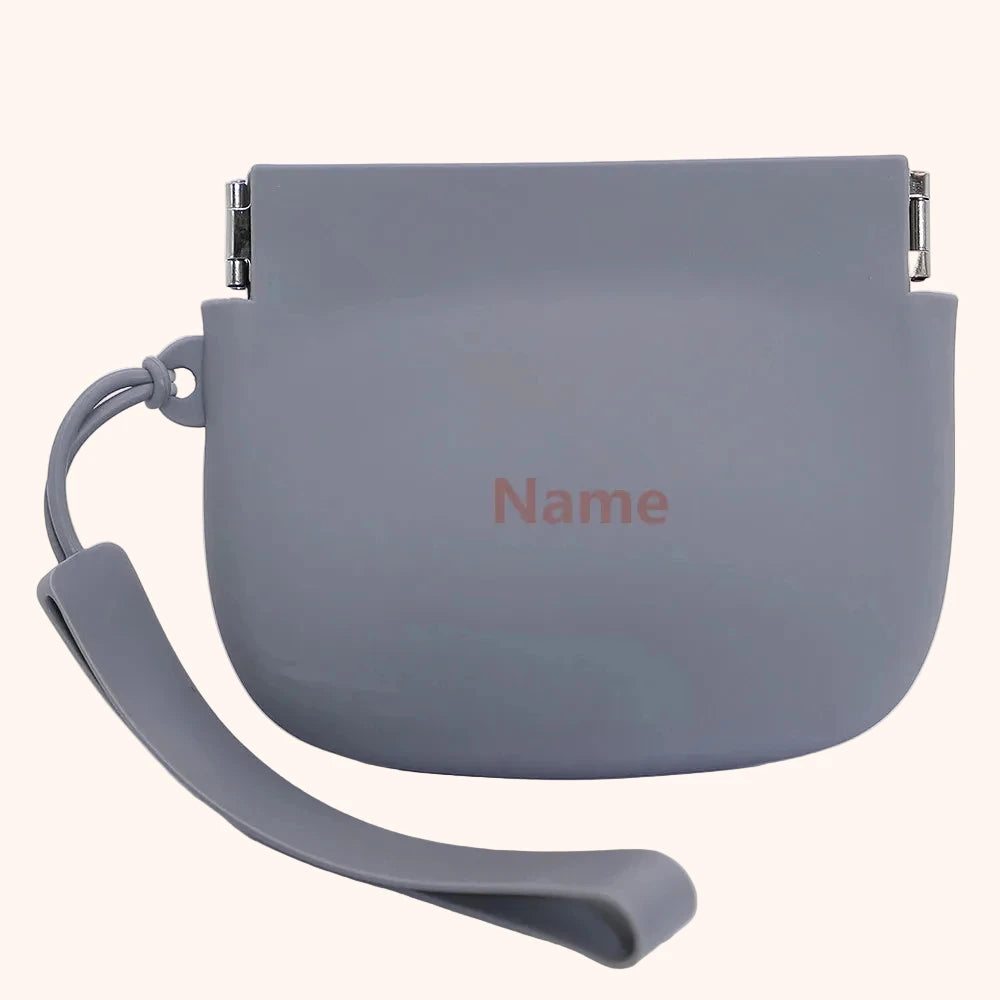 Personalized Silicone Dog Treat Bag – Grey