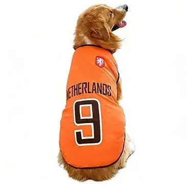 World Cup Pet Jersey — Breathable Mesh National-Team Soccer Shirt for Cats & Dogs