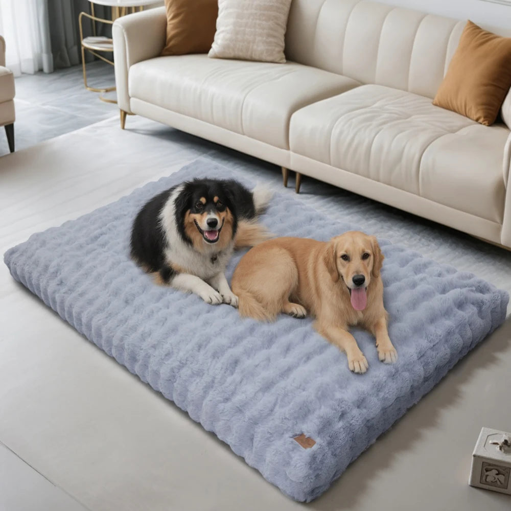 Ultra-Plush Crate Mattress – Washable Cushion Pad for Dog Crates