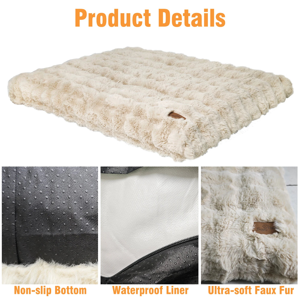 Ultra-Plush Crate Mattress – Washable Cushion Pad for Dog Crates