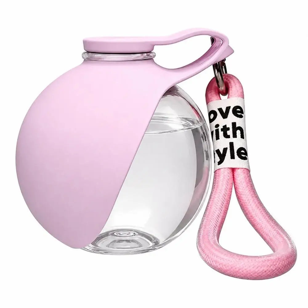 Silicone Dog Travel Bowl with Lanyard – Leak-Proof 285 ml