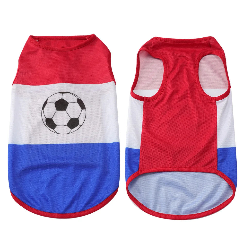 Dog Football Jersey — National Flag Soccer Shirt for Dogs & Cats