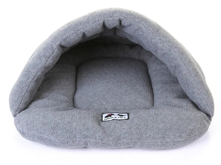 Cave Dog Bed – Slipper-Style Cozy Hideaway for Puppies & Cats