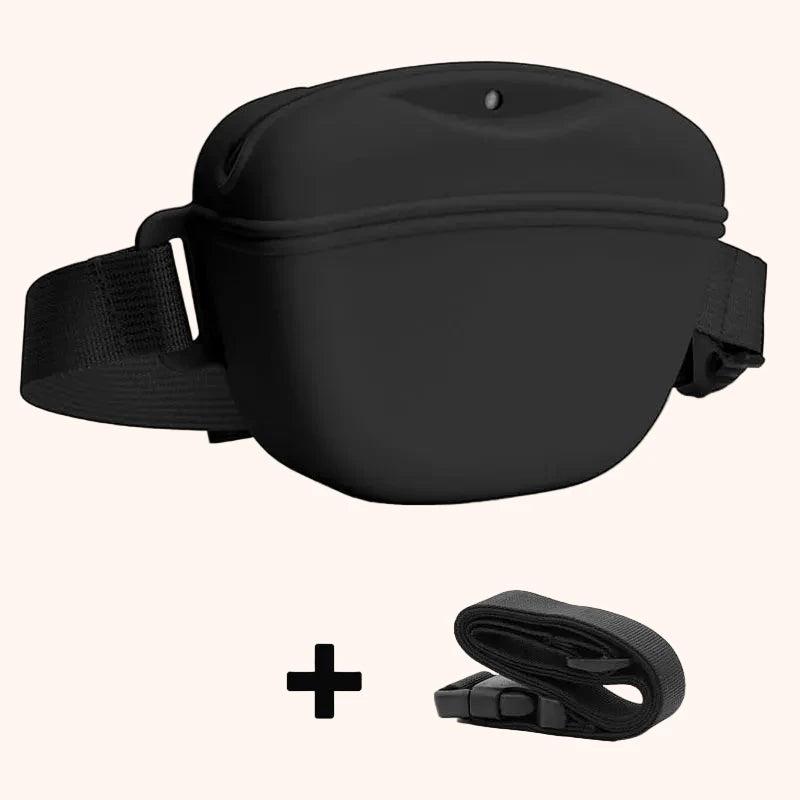 Silicone Dog Training Fanny Pack – Black
