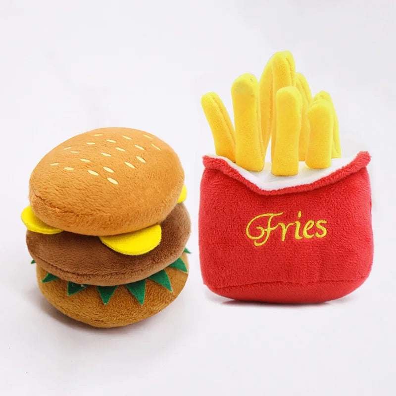 Fast food squeaky plush dog toy — photo 9