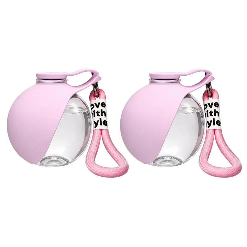 Silicone Dog Travel Bowl with Lanyard – Leak-Proof 285 ml