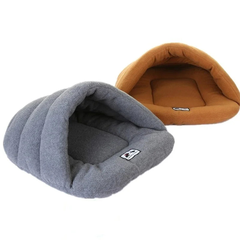 Cave Dog Bed – Slipper-Style Cozy Hideaway for Puppies & Cats