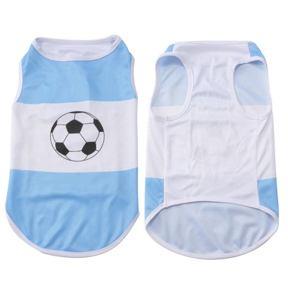 Dog Football Jersey — National Flag Soccer Shirt for Dogs & Cats