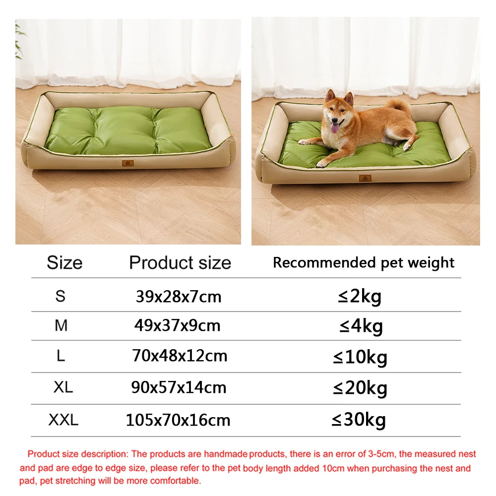 Square Dog Bed Mattress – Waterproof Bite-Resistant Pet Sofa