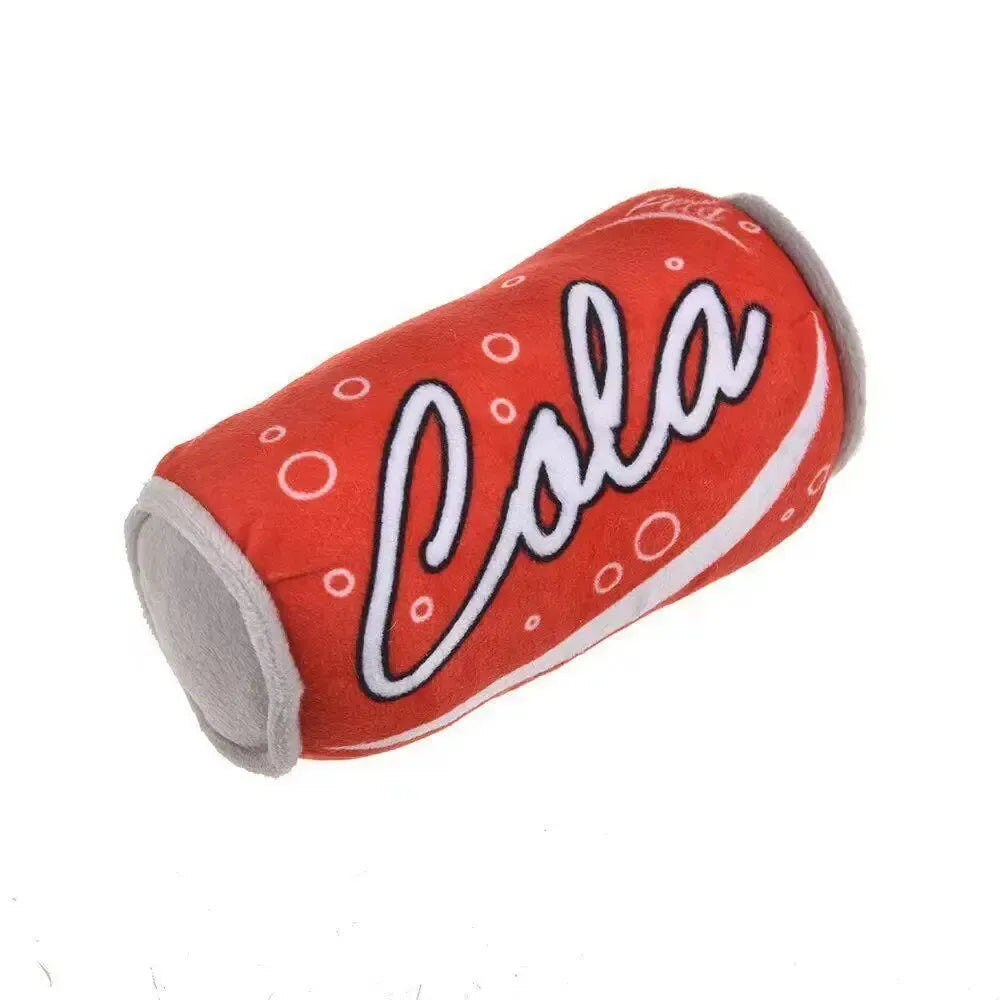 Beer Bottle Dog Chew Toy — Squeaky Plush Bottle for Boredom Relief