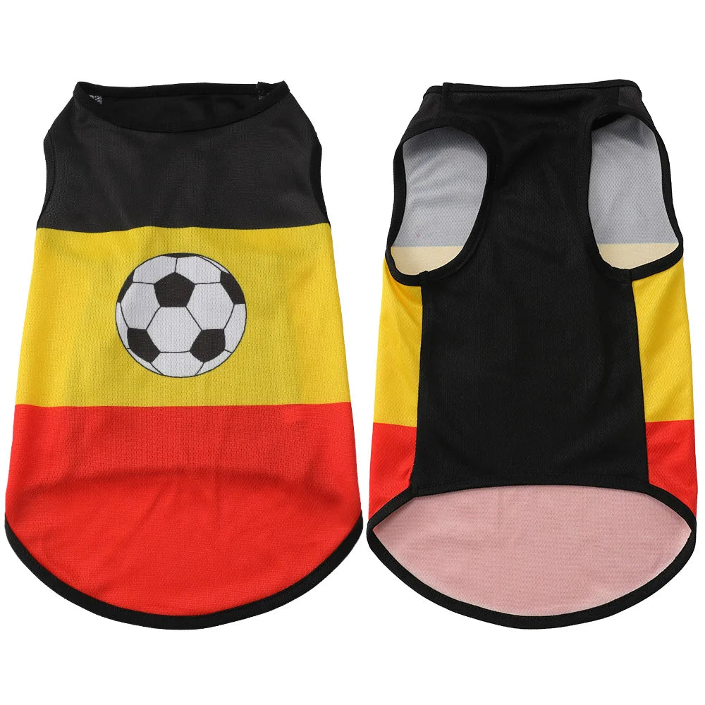 Dog Football Jersey — National Flag Soccer Shirt for Dogs & Cats