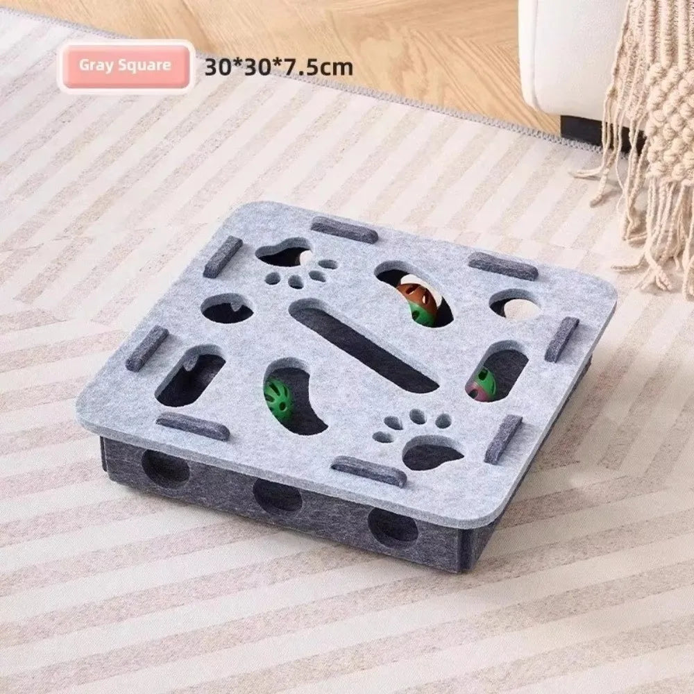 Felt puzzle box cat toy — photo 4