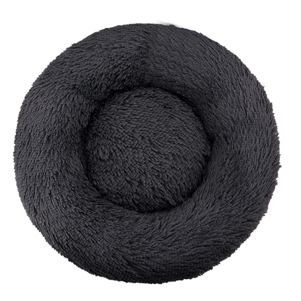 Donut Cuddler Dog Bed – Removable-Cover Plush Nest for Medium Dogs
