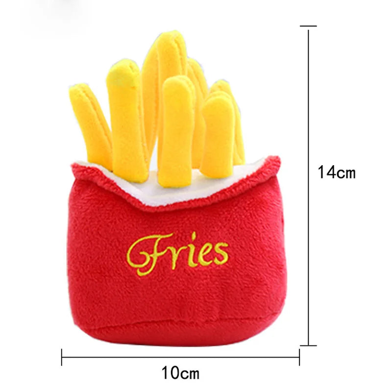 Fast food squeaky plush dog toy — photo 4