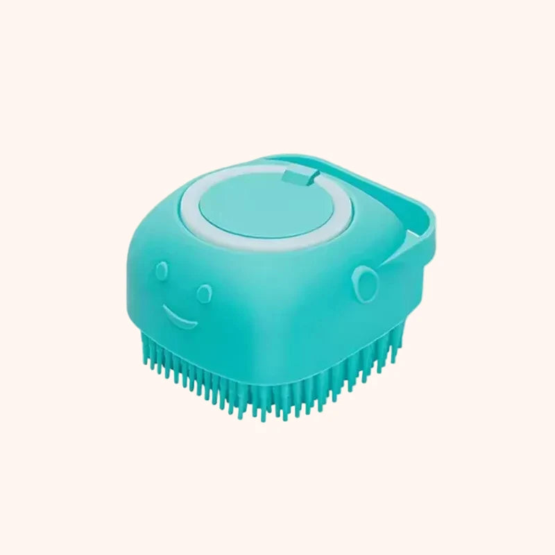 Silicone Pet Bath Brush – Blue