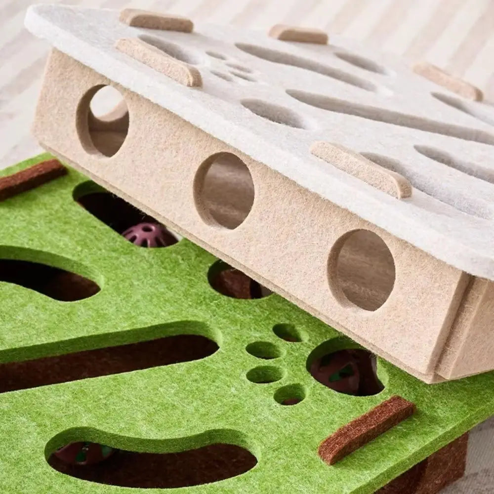 Felt puzzle box cat toy — photo 2