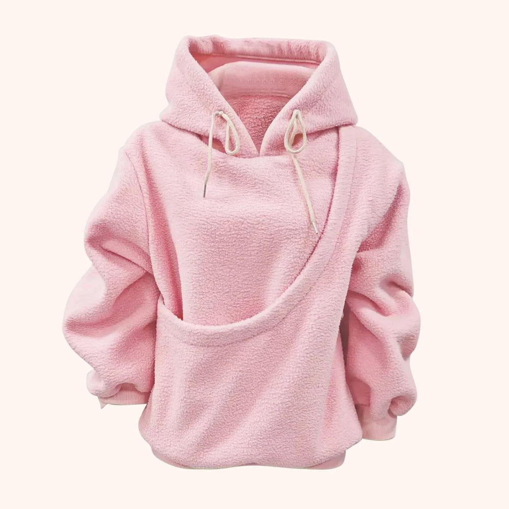Pet Carrier Hoodie with front pouch – Pink