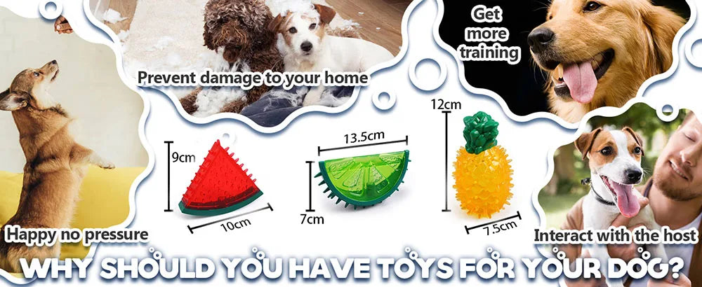 Freezable fruit pet chew toy — photo 7